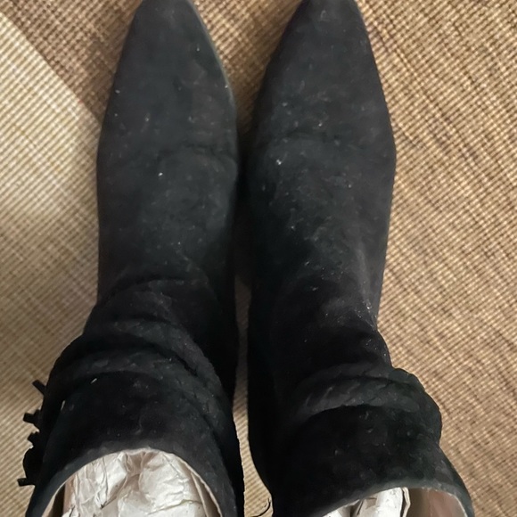 NWOT Black Suede Booties - Picture 5 of 6